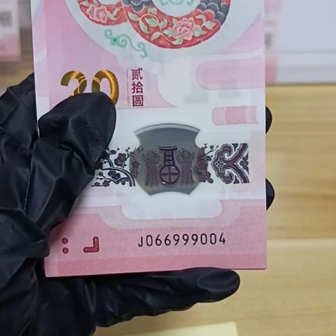 塑料蛇钞号码如图所示066999004