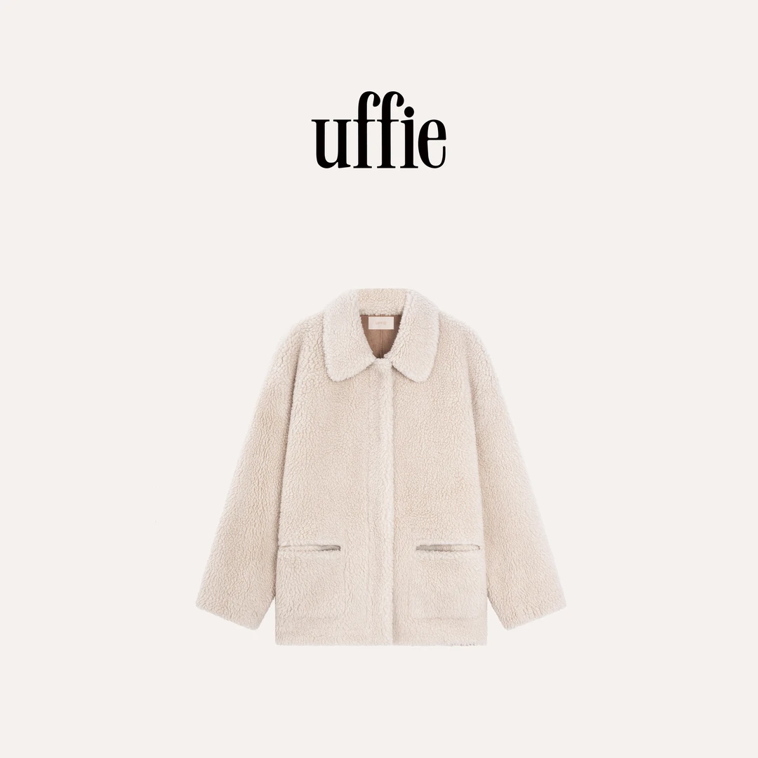 UFFIE于绘 颗粒暖感翻领外套