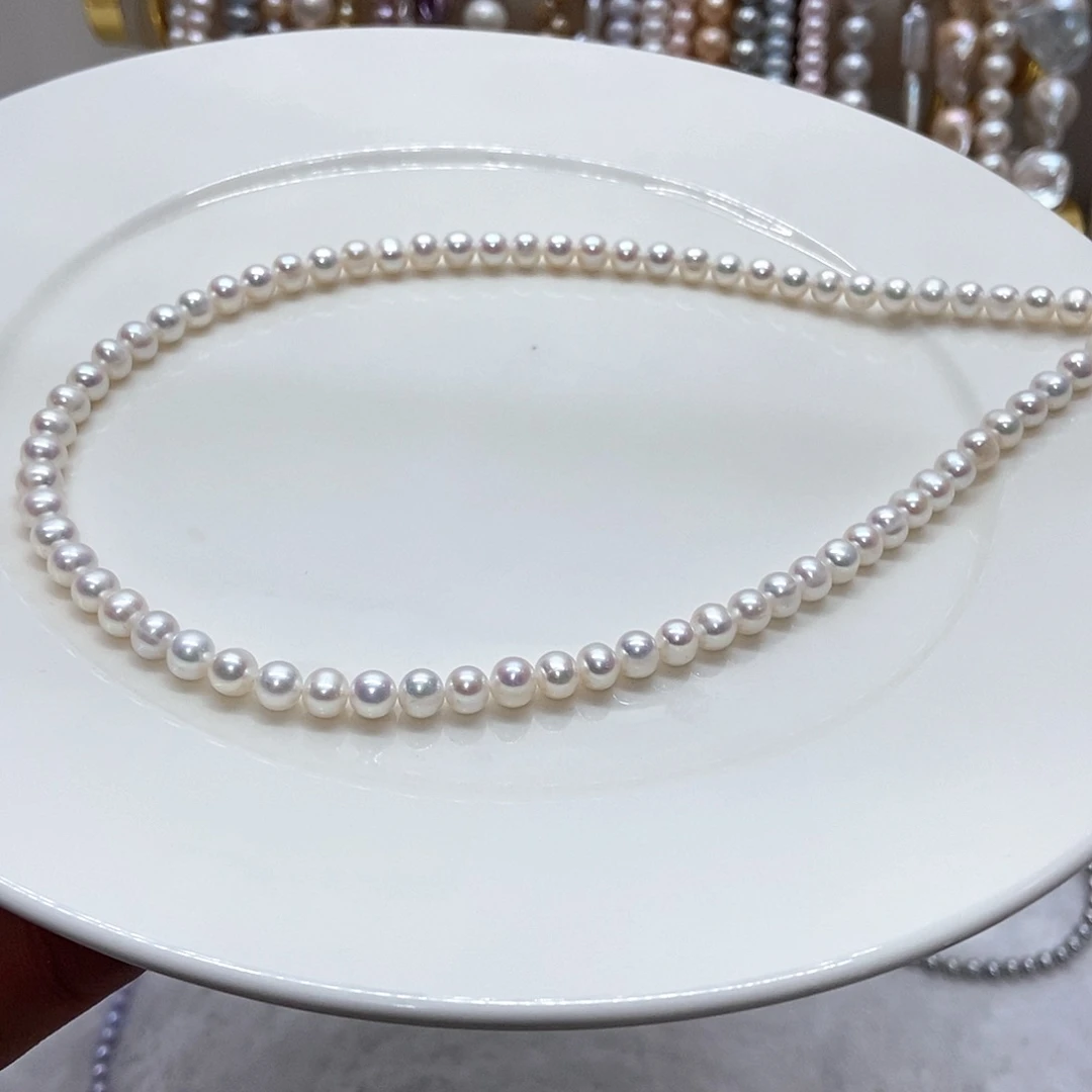 淡水珍珠颈饰合金