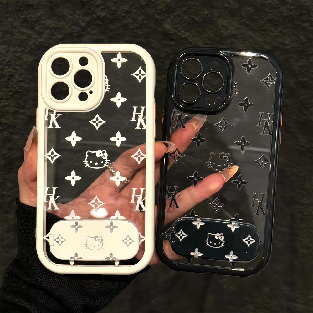适用苹果16pro手机壳iPhone15奶油华为80荣耀中古英文kitty小米15