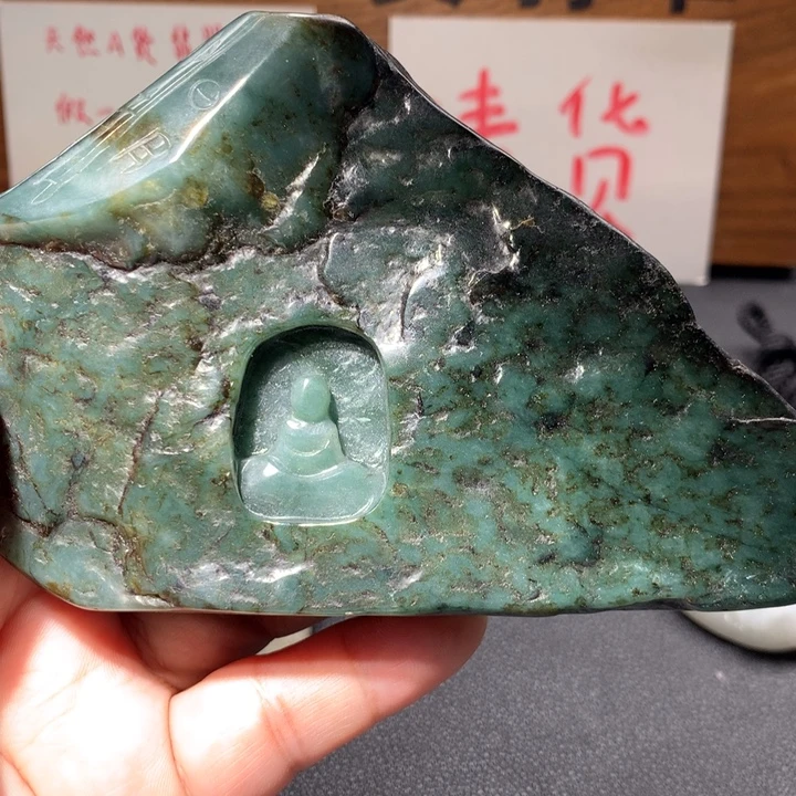 翡翠未镶嵌颈饰保真天然A货翡翠