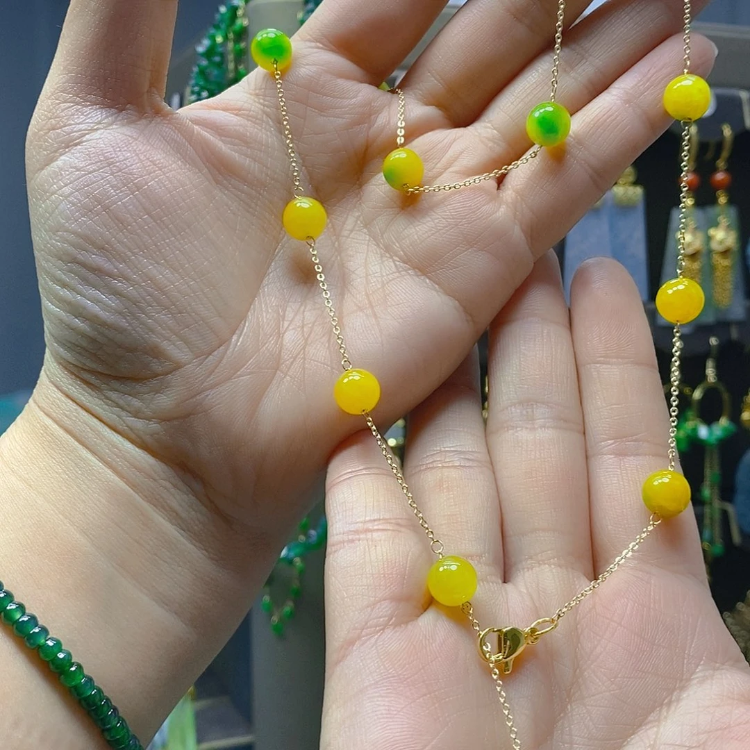 颈饰未镶嵌翡翠翡翠