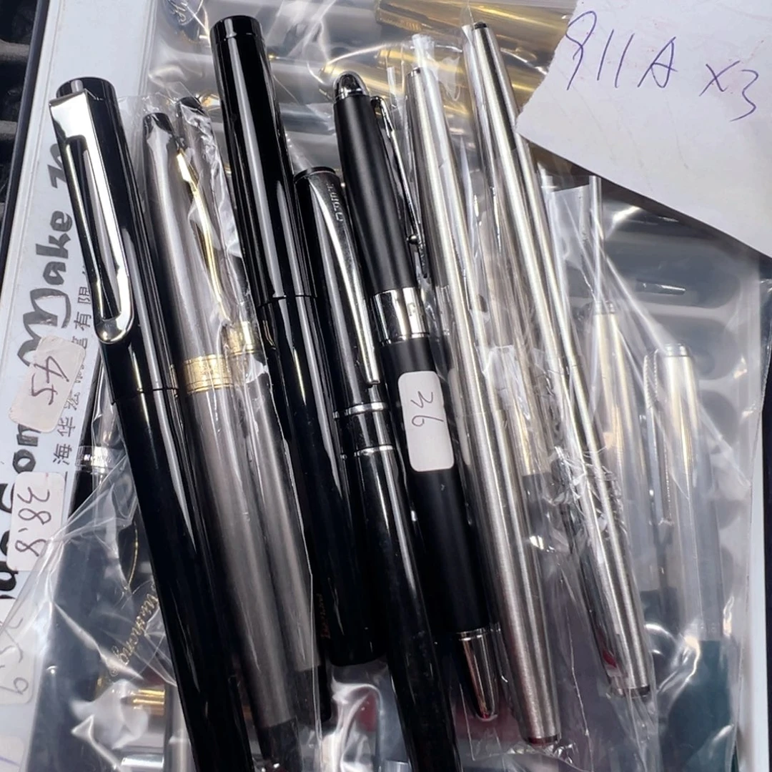 奔***驴便携式10支钢笔打包拍