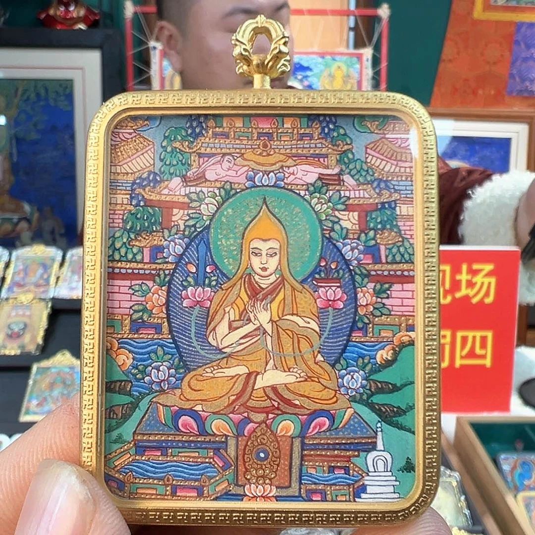 吊坠纯手绘宗喀巴