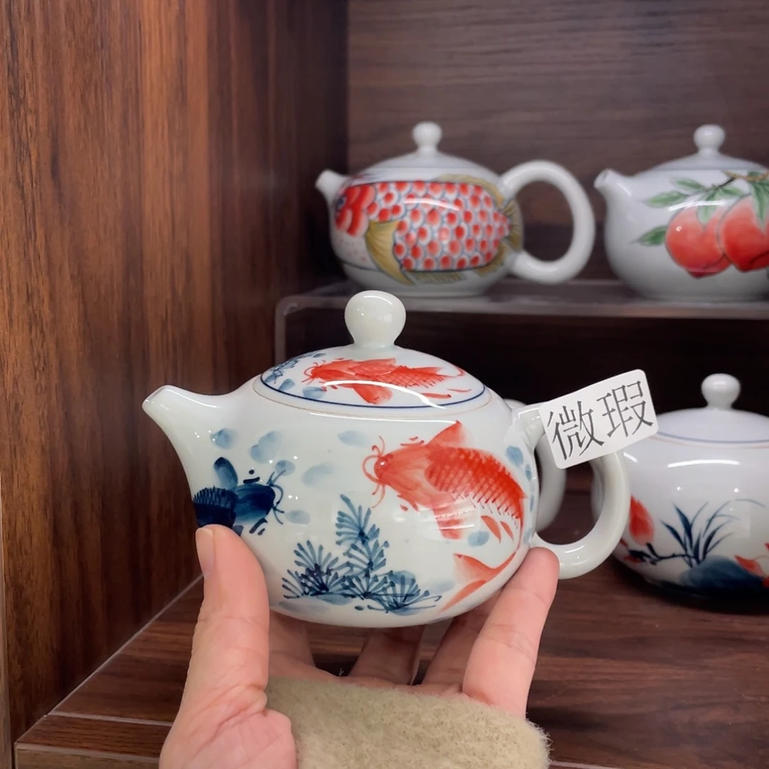 有瑕釉下彩纯手绘