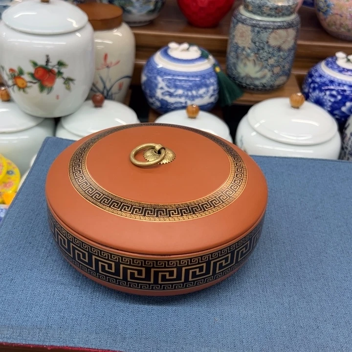 高端陶瓷茶叶罐密封罐