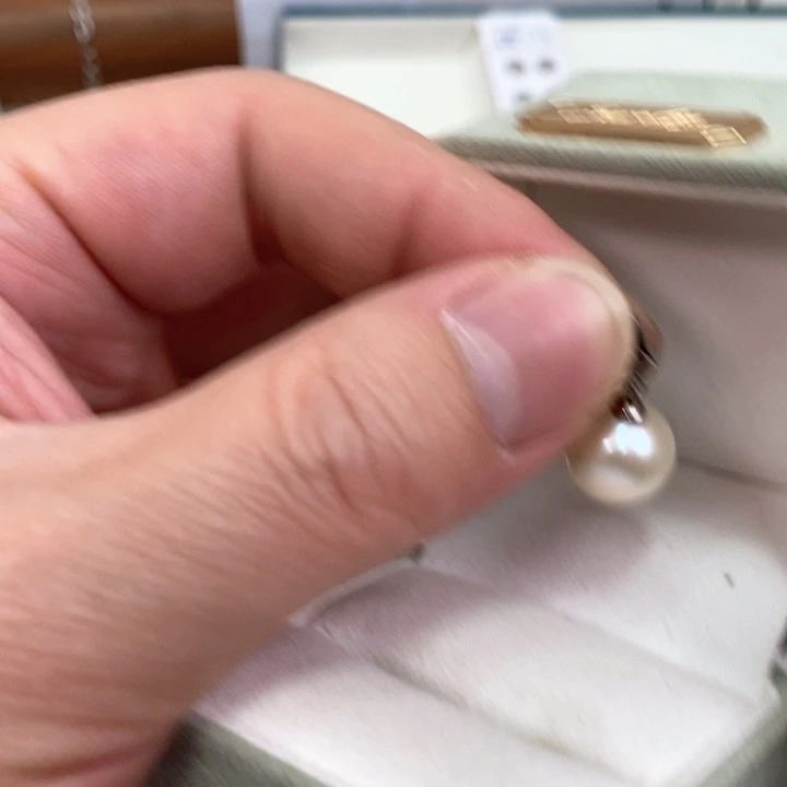 淡水珍珠吊坠(不含链)银S925镶嵌