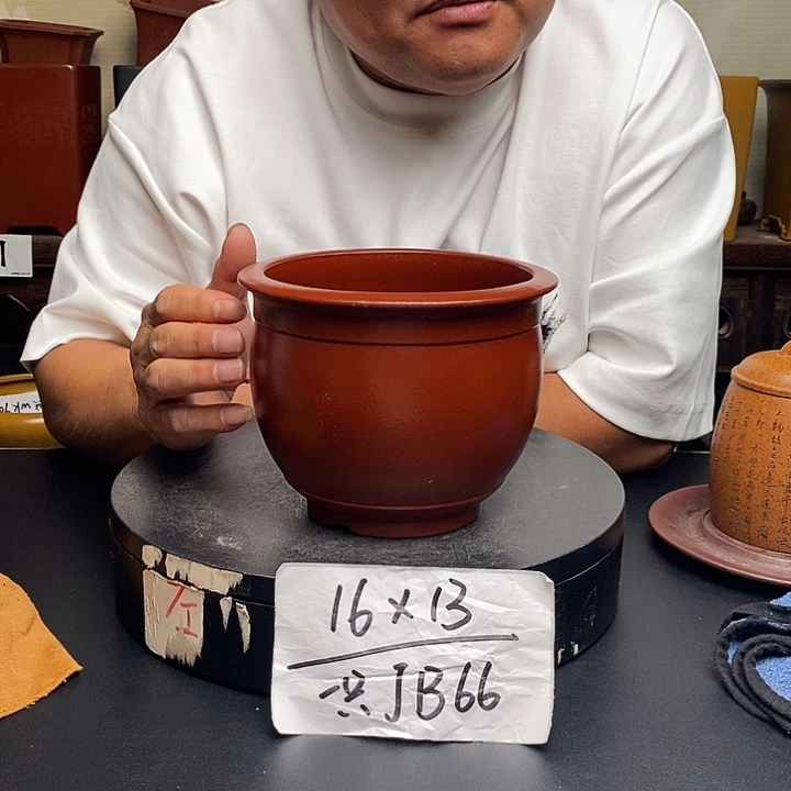 紫砂花盆货号一只JB66