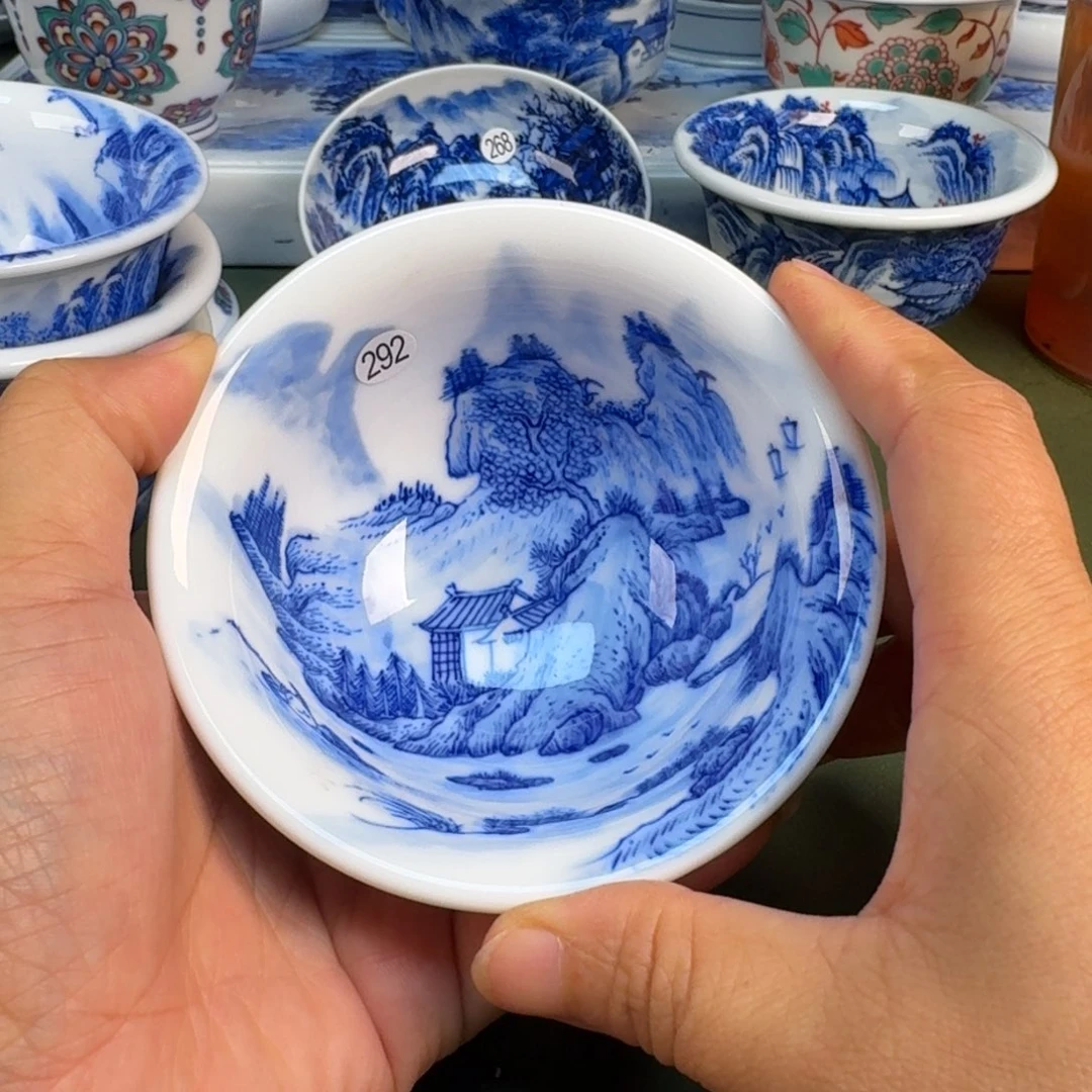 陶瓷景德镇纯手绘茶具圆圆292