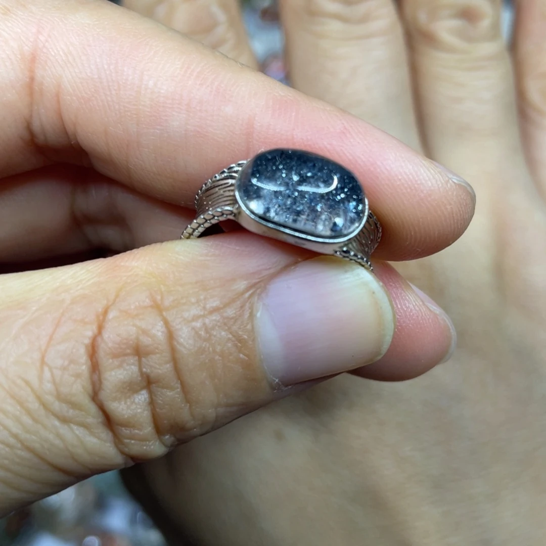 【闪购商品】银S925镶嵌珠宝半成品水晶戒指