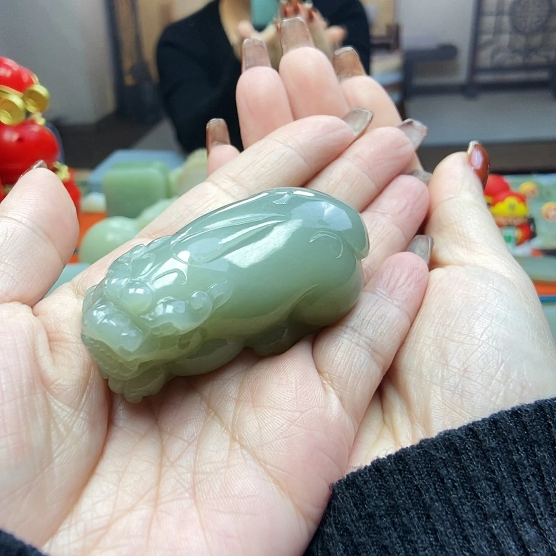 颈饰未镶嵌和田玉松****8