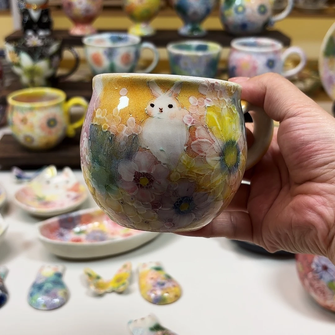 陶野村晃子 兔子马克杯