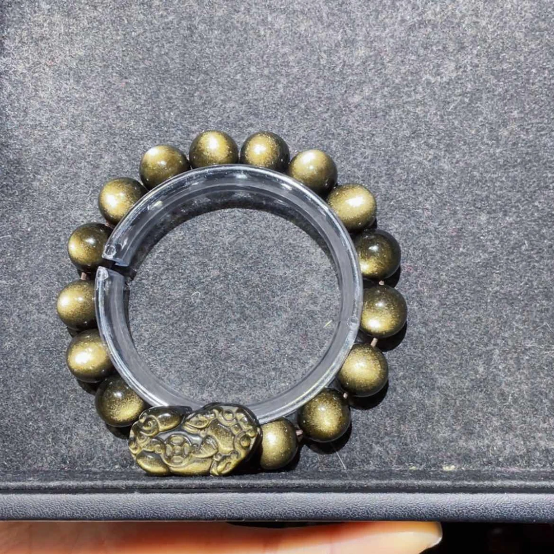 【闪购商品】黑曜岩手链未镶嵌小**?