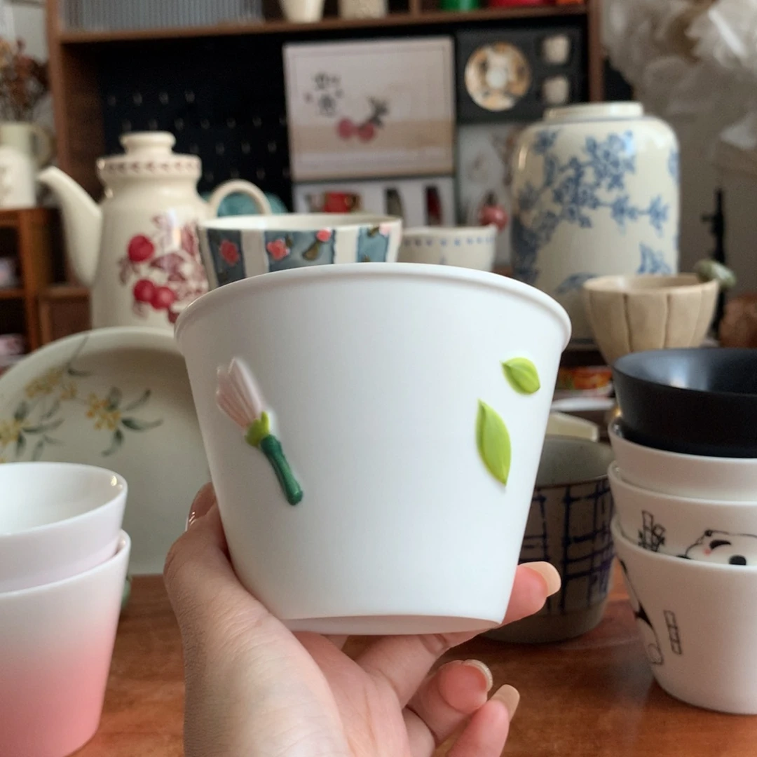 秀***秀陶瓷郁金香猪口杯1个