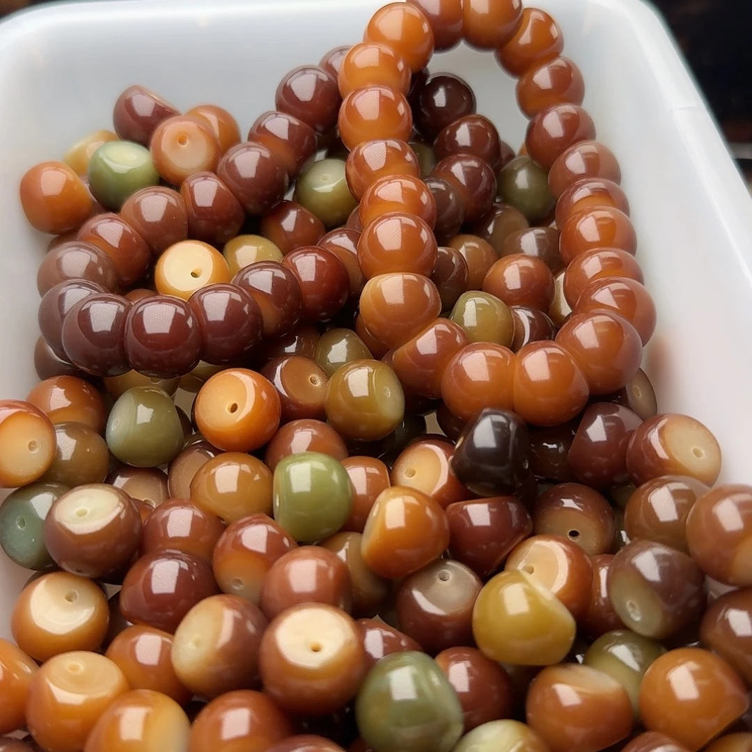 菩提根/象牙果吊坠20颗菲料追光14.5干磨蒜瓣  厚切