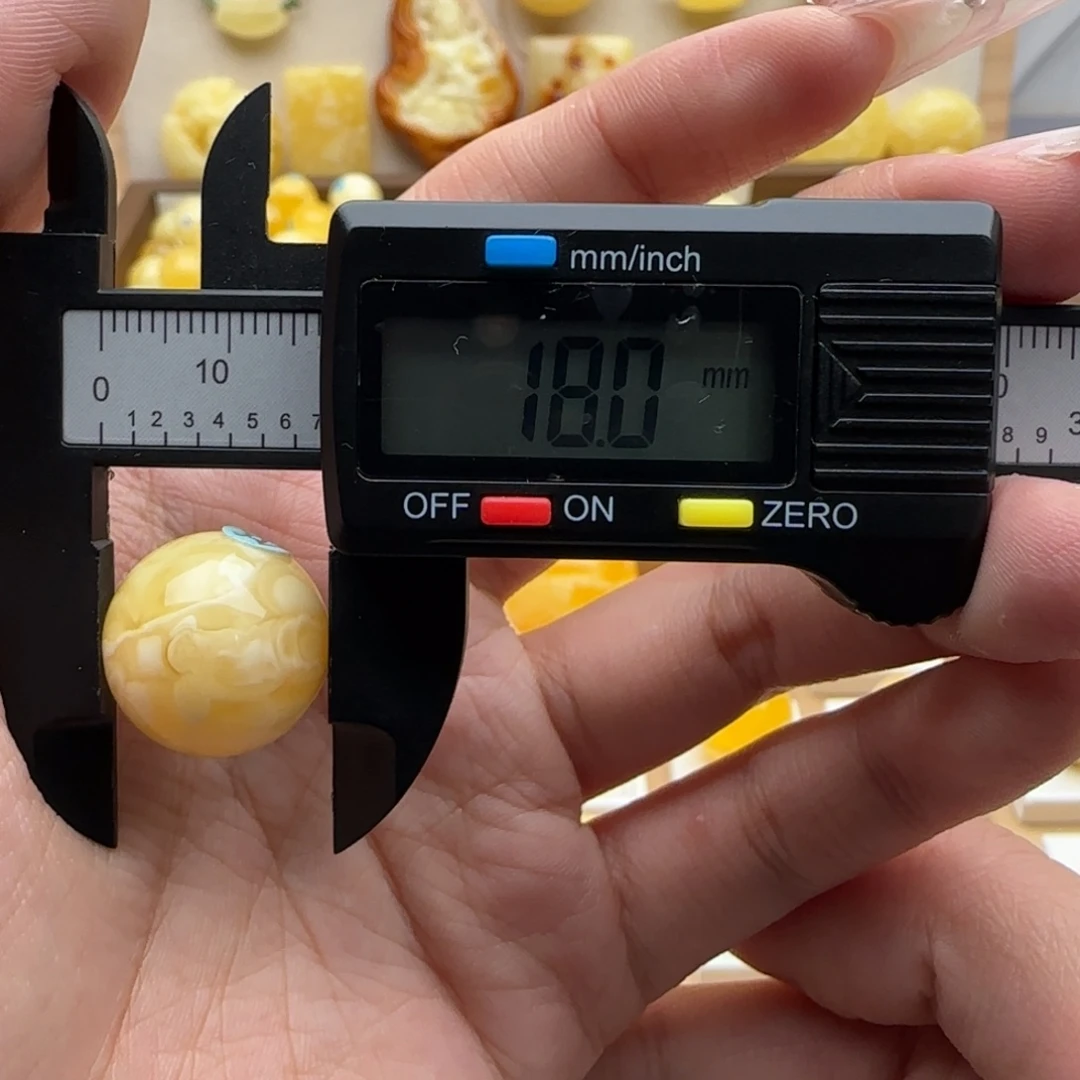 蜜蜡未镶嵌裸石蜜蜡圆珠