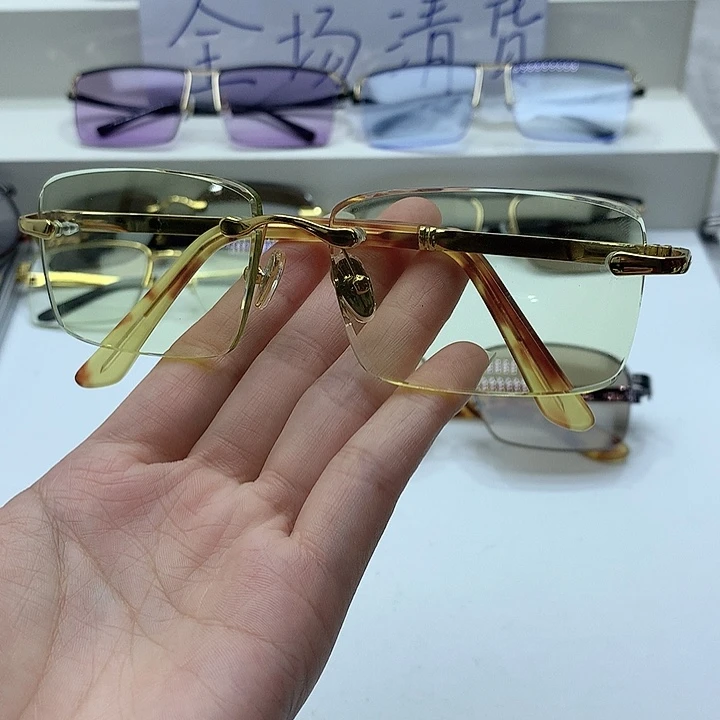 帝王绿竹叶青眼镜