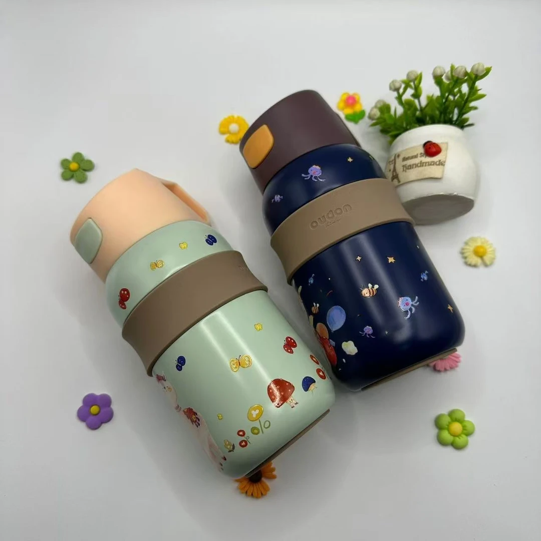 高颜值弹跳儿童保温杯