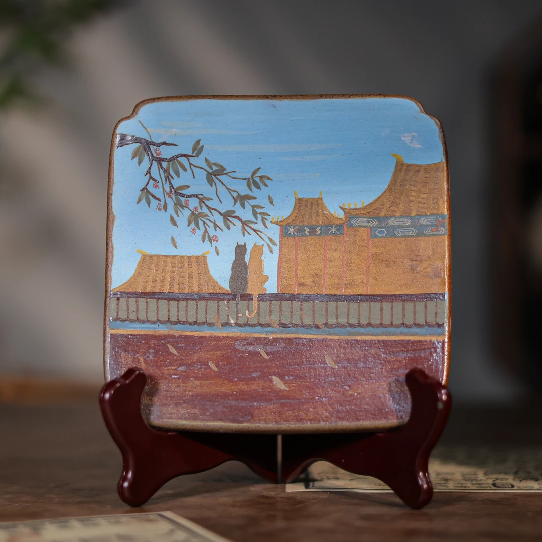 斋居 故宫的夏杯垫 茶道配件（观羽0711）