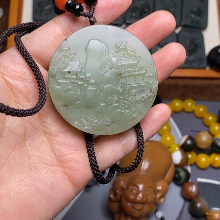 方钠石未镶嵌挂件