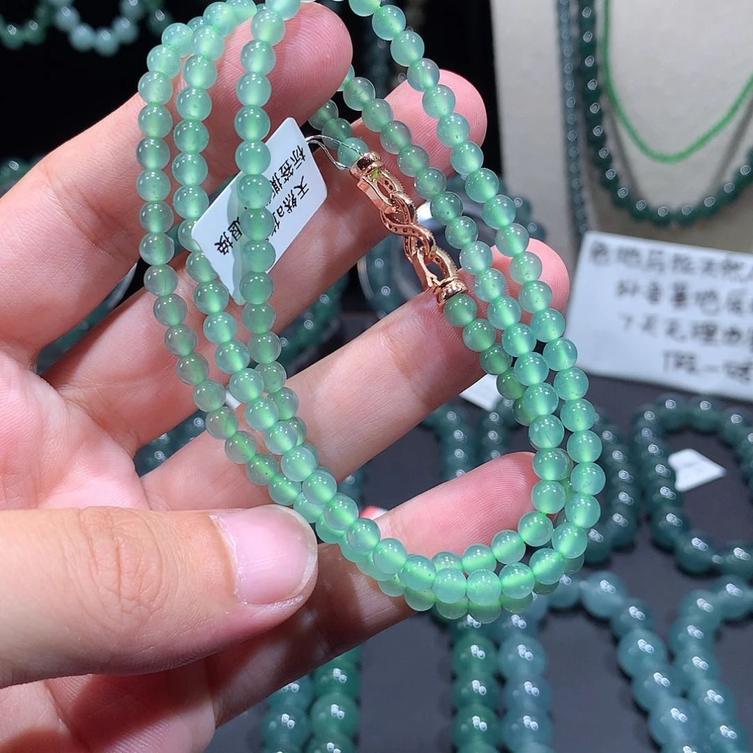 未镶嵌手串翡翠天然a货翡翠项链4.8