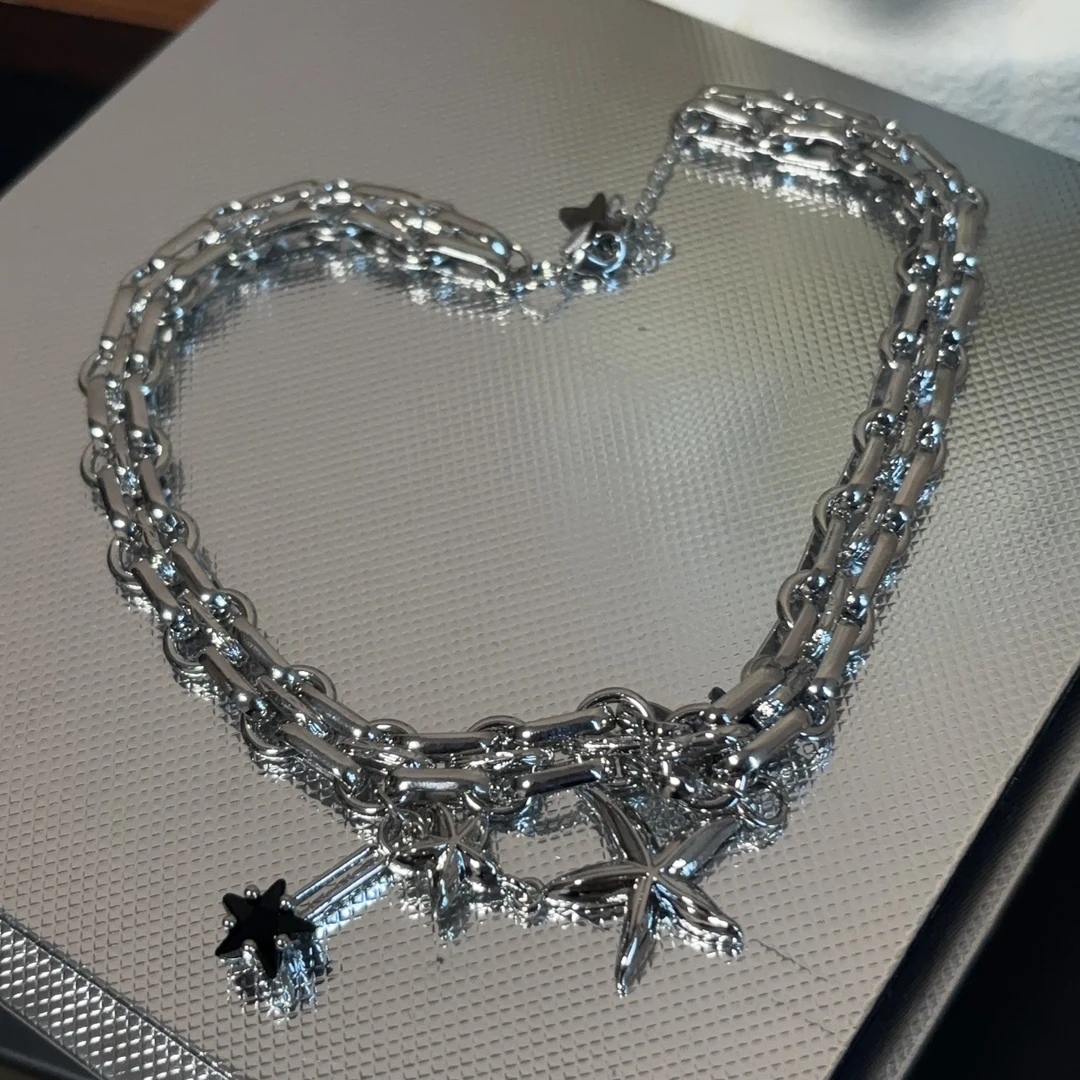 合金项链 设计款链条海星项链X396