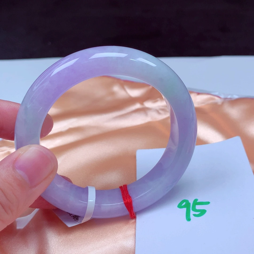 未镶嵌手镯翡翠缅甸天然A货翡翠手镯55.1