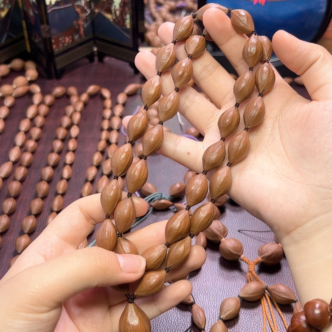 橄榄核手串/手链油 红皮 1.2 2.1左右 长