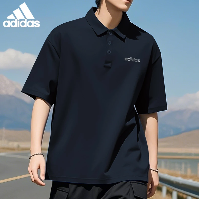 阿迪达斯polo衫男t恤短袖衣服运动服饰秋季冰丝速干健身装KB1156