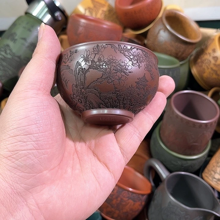 茶杯紫砂全手工紫砂主人杯