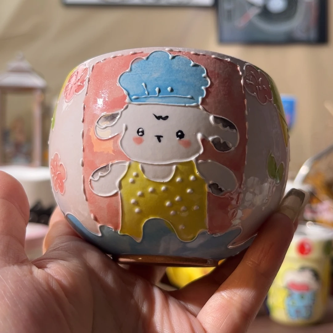 杯景德镇陶瓷文创手绘水杯