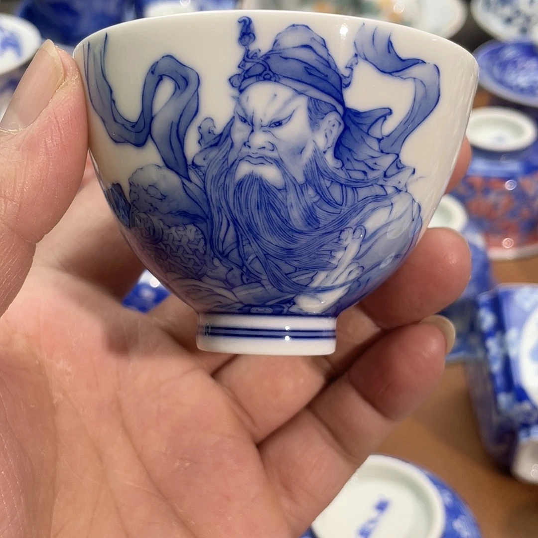 陶月楼 柴窑  关羽