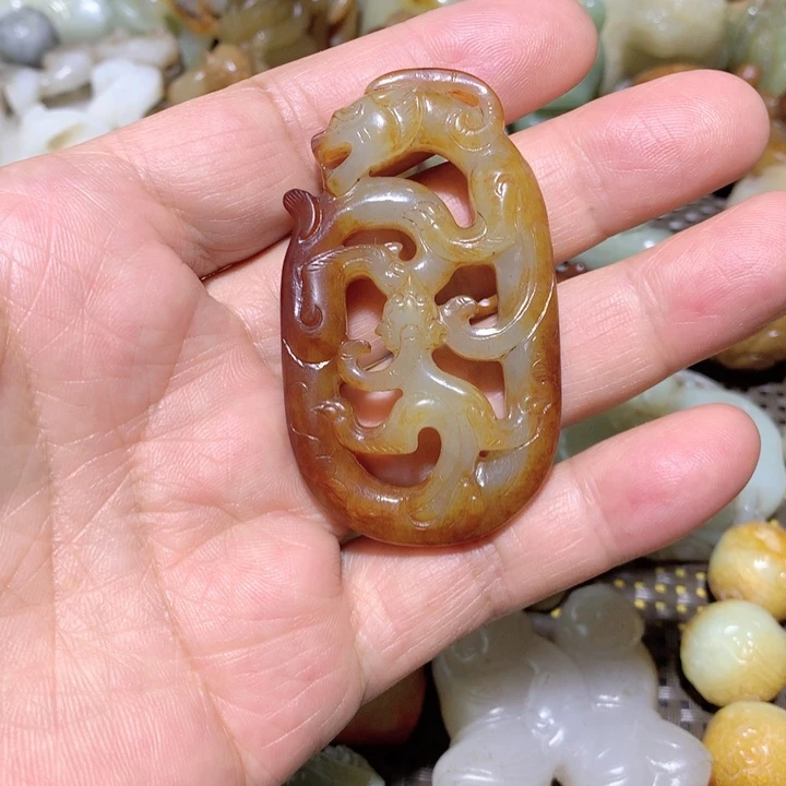 和田玉（白玉）颈饰未镶嵌聽*翁