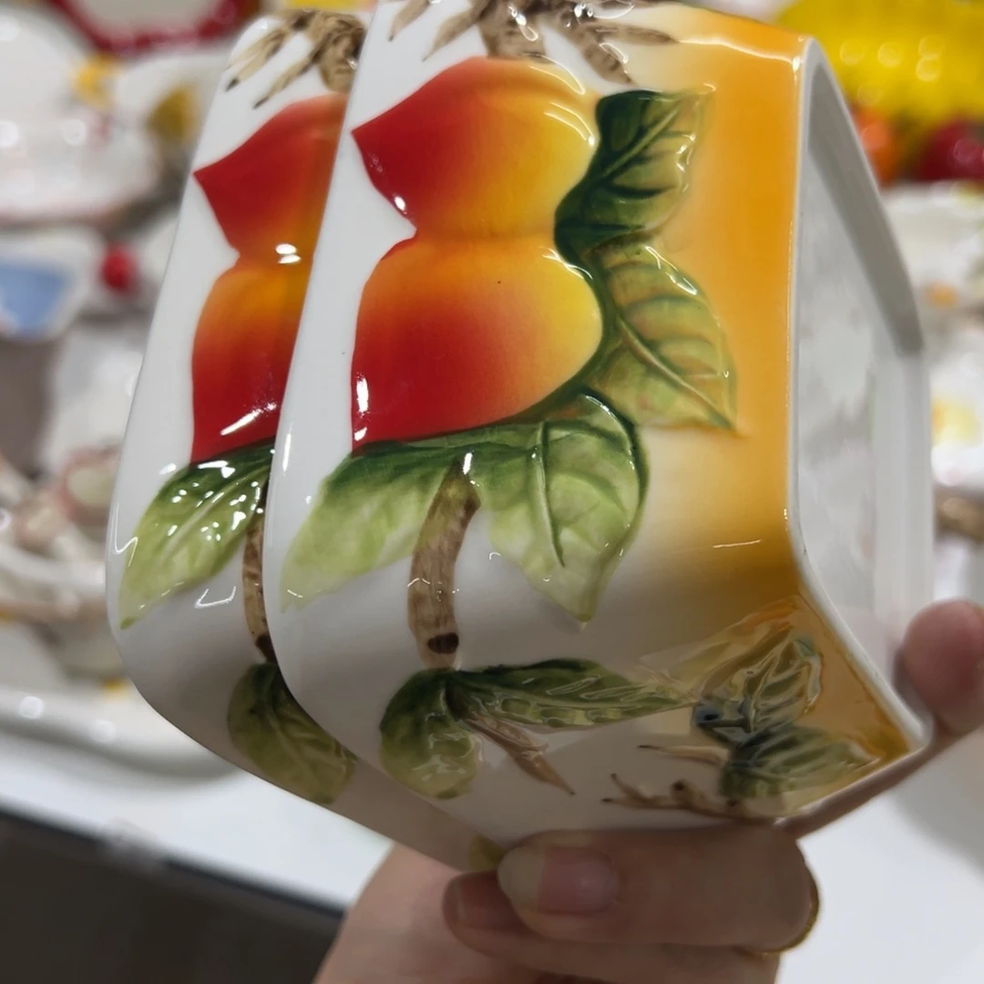 陶其他高温陶瓷釉下彩微瑕！