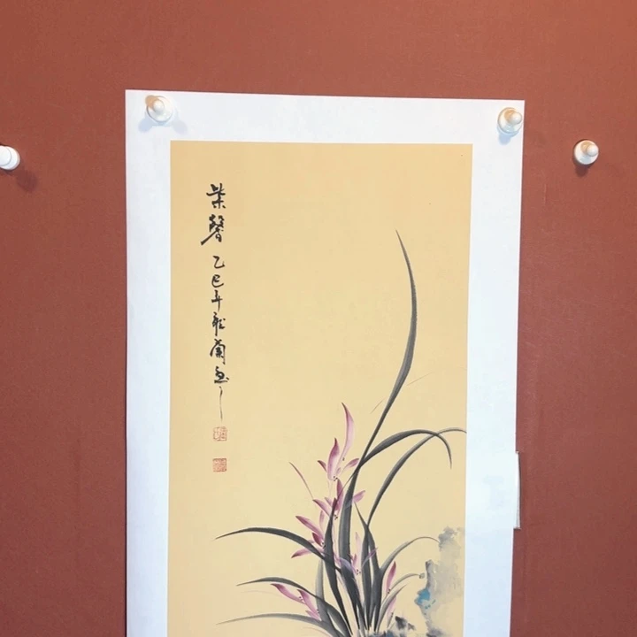 国画听兰老师花鸟