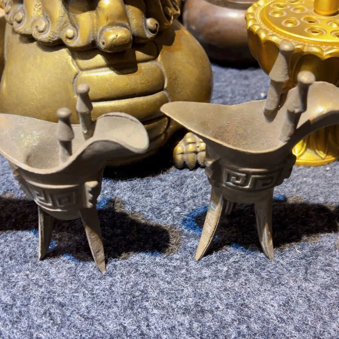 结***缘黄铜摆件工艺品黄铜