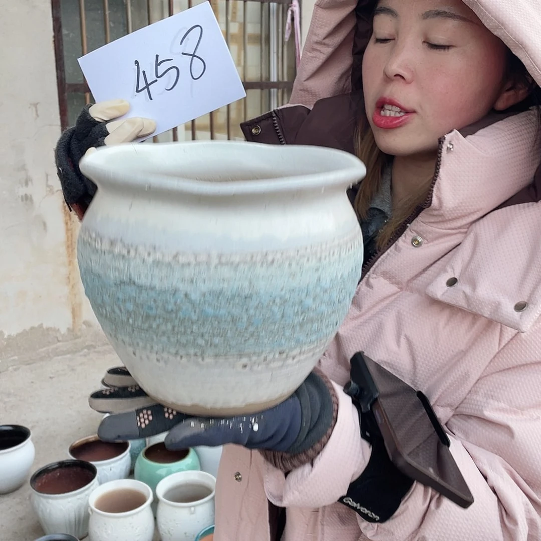 红陶王嫂花盆0213-458