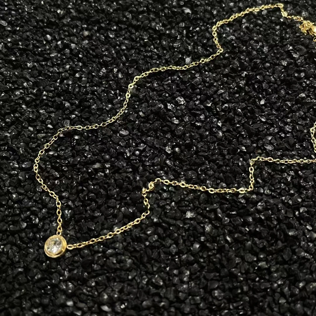 钛钢项链 岩朵饰品-1012-时尚项链-5