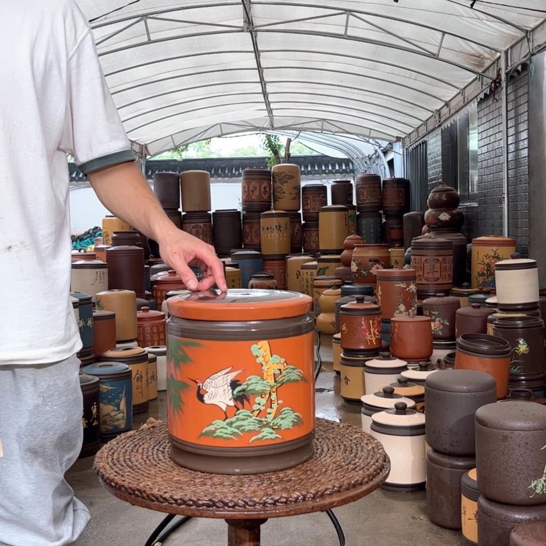 紫砂茶叶罐9 饼茶叶罐