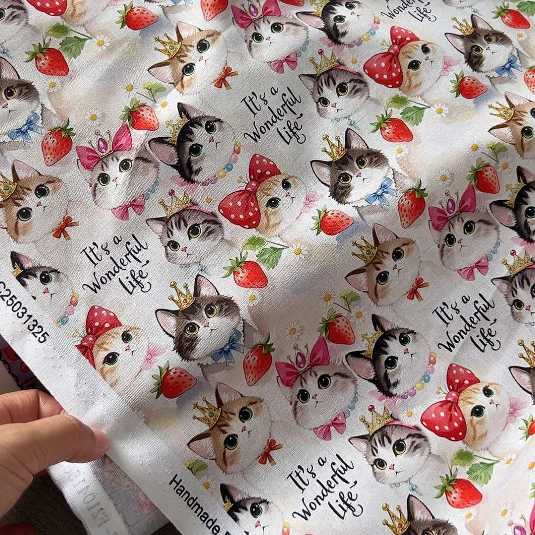 一米价纯棉平布1.1米宽果子布艺直播台地