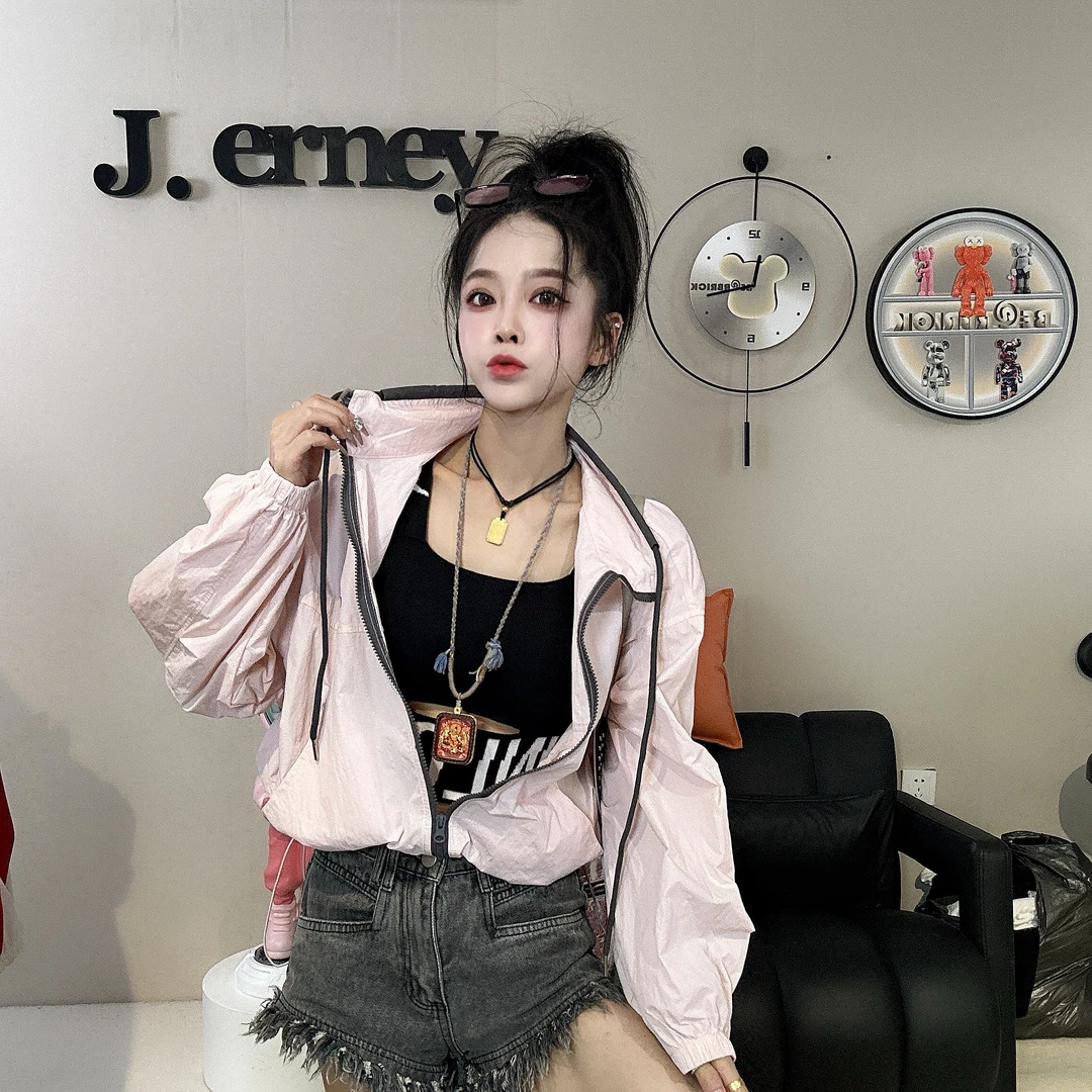 慵懒风外套女夏季2025新款超火减龄休闲洋气防晒衣开夏轻薄外套潮