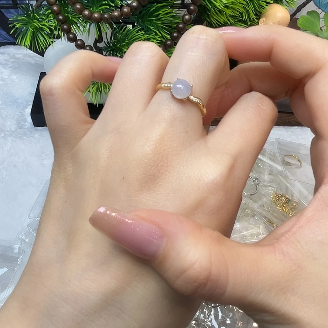 翡翠银S925镶嵌戒指