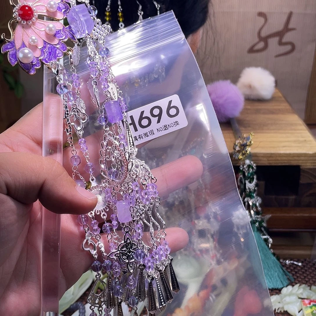 渊***源蛇纹石玉合金发饰