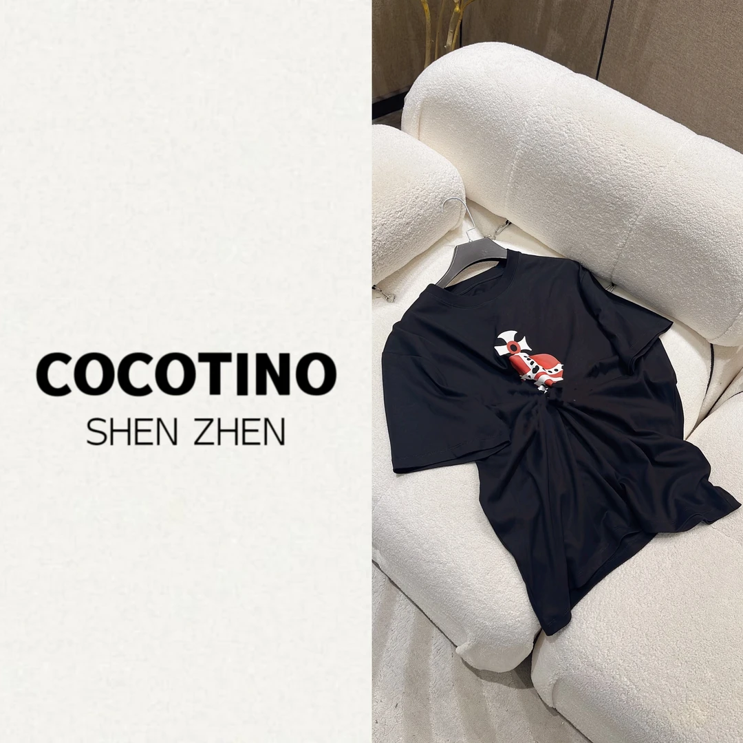 【爱心星】男女同款纯棉宽松舒适百搭短袖T恤24T025