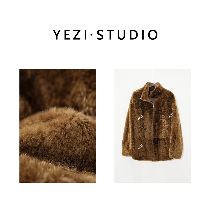 现现【旧金山】西班牙進口拉贡皮毛一体奢雅廓形皮草外套25330005