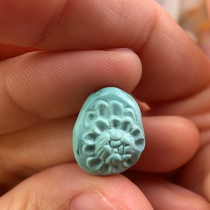 绿松石未镶嵌吊坠(赠链)124