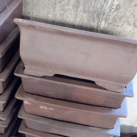 紫砂花盆60-3。微瑕32-23-13