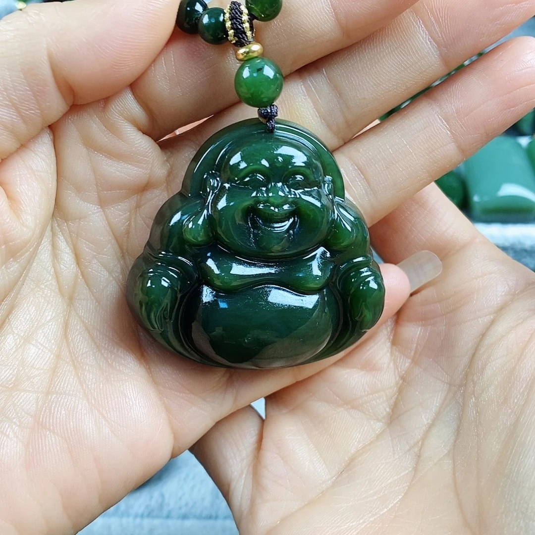 百***·和田玉（碧玉）未镶嵌吊坠(不含链)46