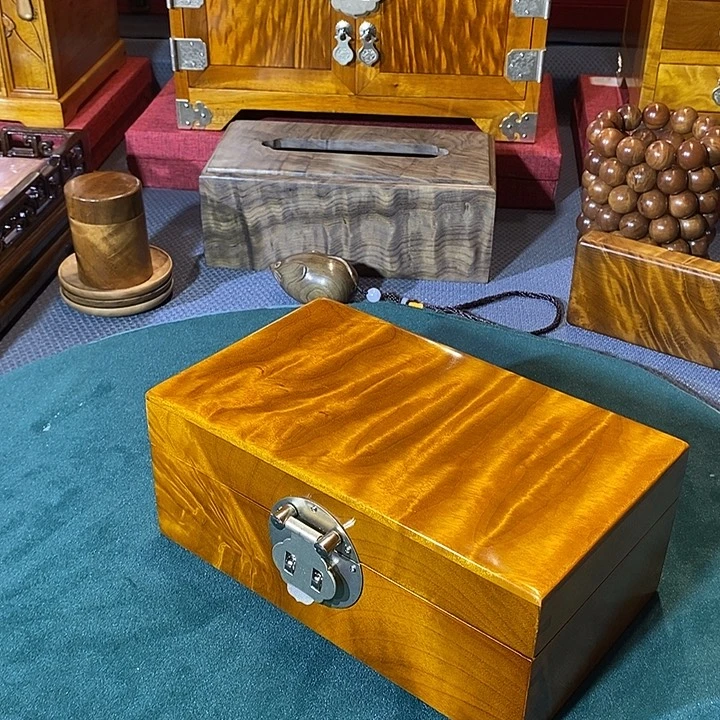 金丝楠小叶桢楠 首饰盒20cm