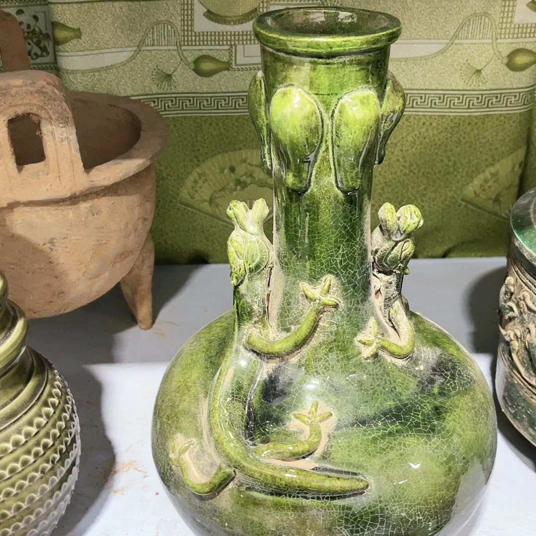 瓦当摆件摆件茶桌茶台陶瓷鑫**藏